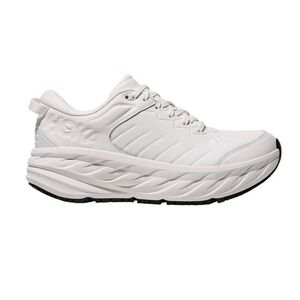 Hoka One One Bondi SR White Leather Slip Resistant Sneakers 1110521 Womens 8.5